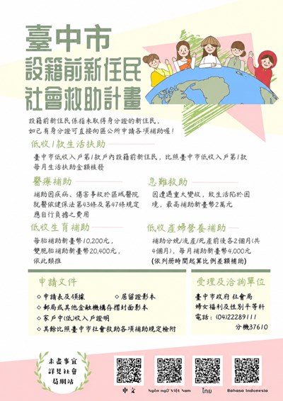 115設籍前救助計畫
